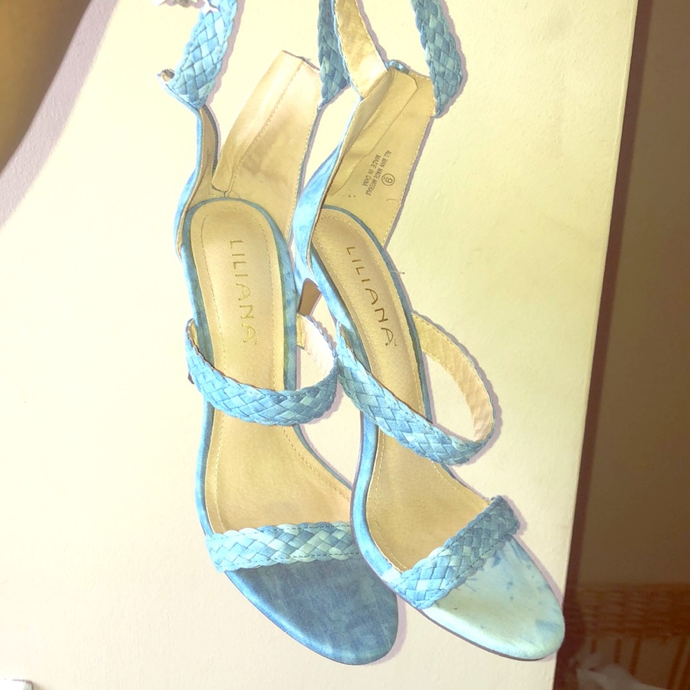 Stone wash Jean heels